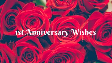 1st anniversary wishes, messages & Cards