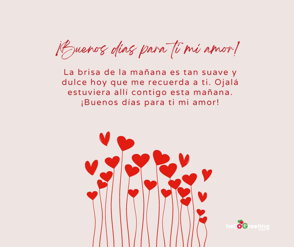 Mensajes románticos de buenos días | Good Morning My Love Messages in Spanish