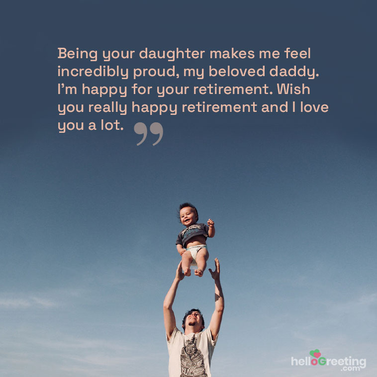 Retirement Wishes for Dad from Daughter