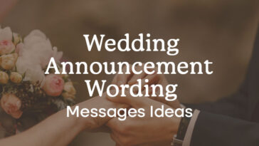 Wedding Announcement Wording