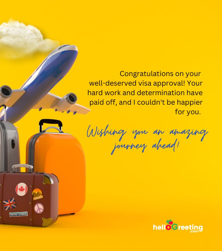Congratulation Messages for Getting Visa