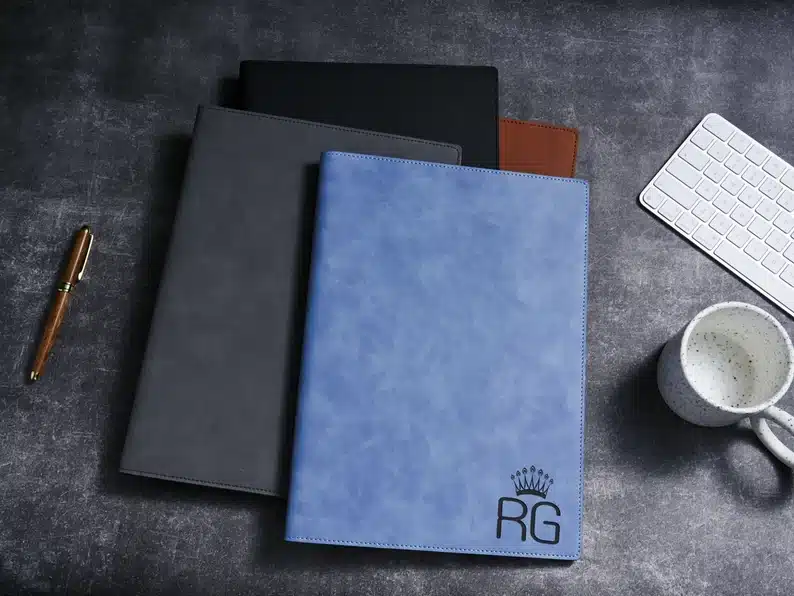 Farewell Gift Ideas for Boss Personalized Leather Portfolio