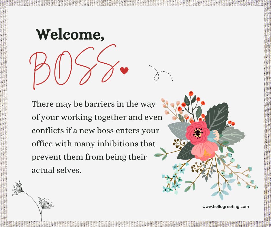 Short Welcome Messages for New Boss