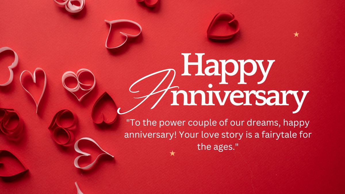 Best Anniversary Wishes for Celebrity - Choose perfect words to share the joy on your favorite Celebrity Anniversary