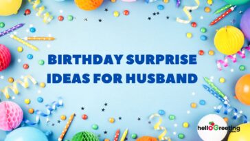 Birthday Surprise ideas for Husband