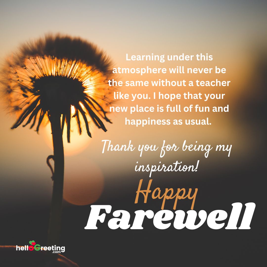 70 Perfect Farewell Messages For Teacher HelloGreeting