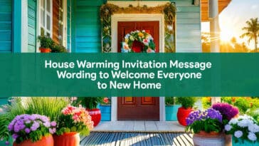 House Warming Invitation Message and Wording to Welcome Everyone to New Home
