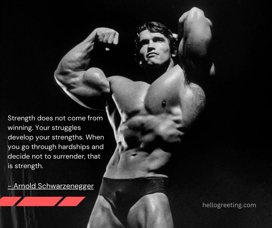 Gym Motivation Quotes by Arnold Schwarzenegger