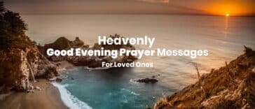 Good Evening Prayer Messages for Loved Ones