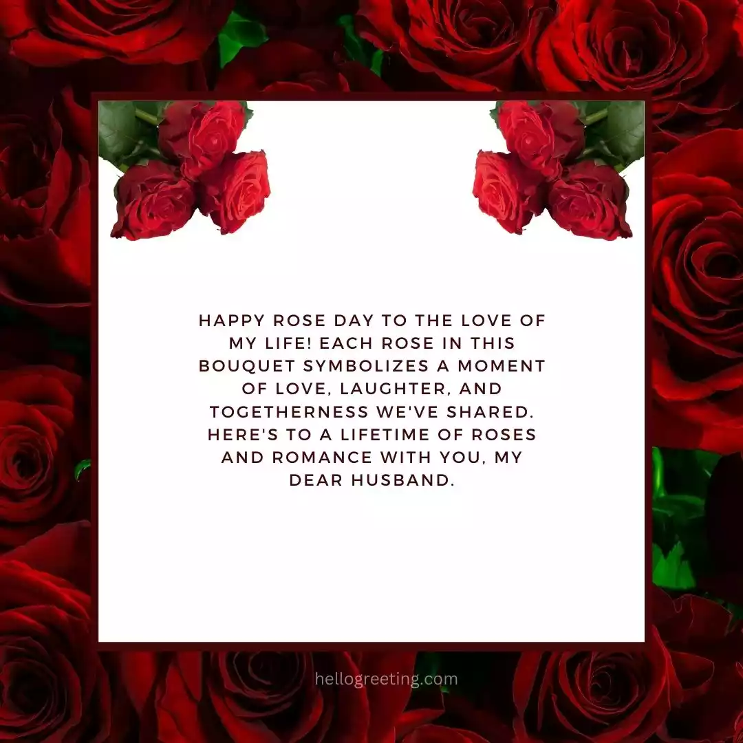 Rose Day Wishes for Husband