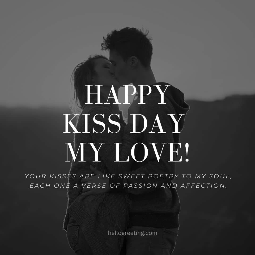 Romantic Happy Kiss Day My Love