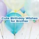 Happy Birthday Wishes for Brother