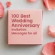 100 Best Wedding Anniversary Invitation Messages for All