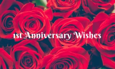 Awesome 130+ 1st Anniversary Wishes, Messages & Greeting Cards