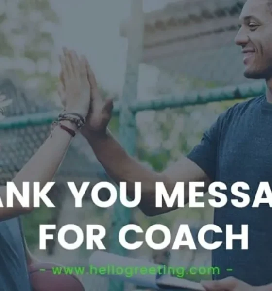 Thank You Coach Messages