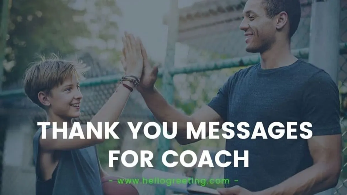 Thank You Coach Messages