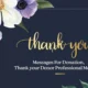 Thank You Messages For Donation