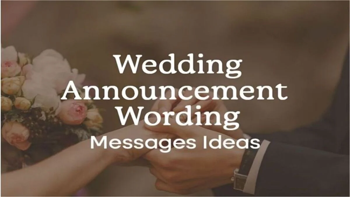 Wedding Announcement Wording and Messages Ideas
